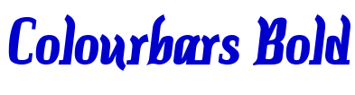 Colourbars Bold Schriftart